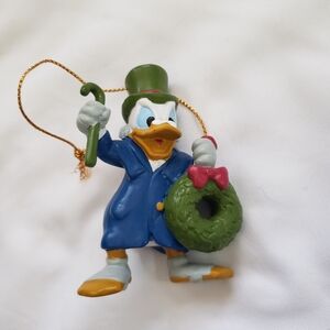 Disney Avon 1992 Scrooge McDuck Vintage Christmas Ornament A Christmas Carol 3"